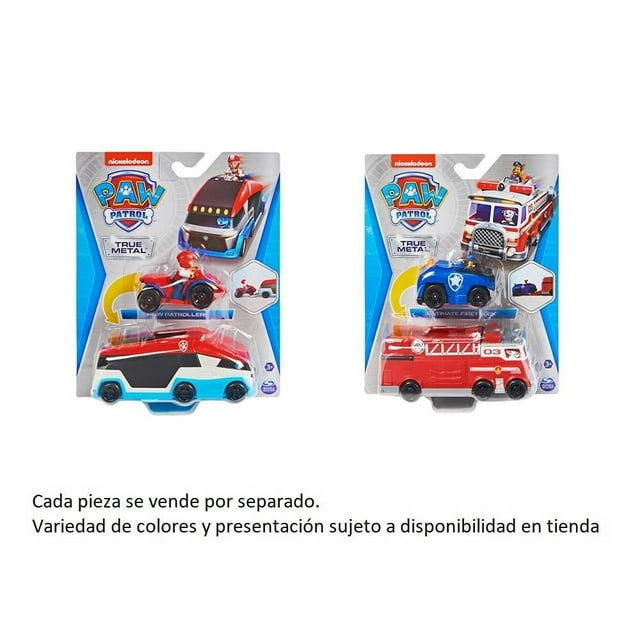 Vehiculo Lanzador Paw Patrol Spin Master True Metal Varios Modelos 1 Pieza