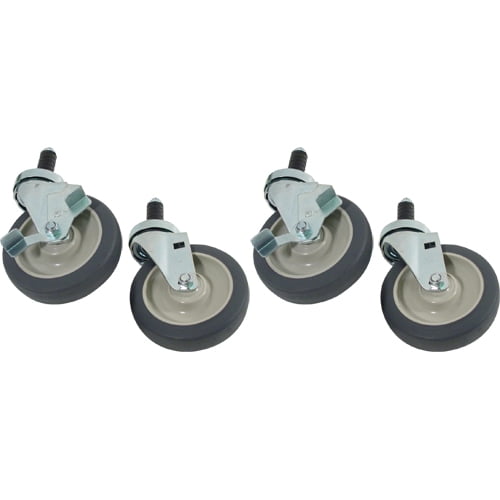 Mavrik 1 in Expanding Stem Caster Set with 5 in Wheels