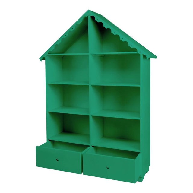 Mueble Estantería Casa Infantil Duduk Cargador verde