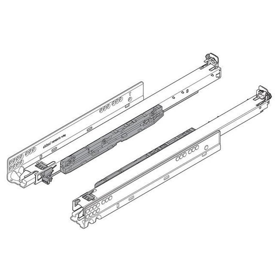 Blum  18 in. 100 lbs Movento Side Mount Drawer Slide