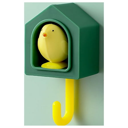 

Christmas Clearance Cute Bird Hook Punching Strong Adhesive Hook Wall Coat Hook Multifunctional Household Hook