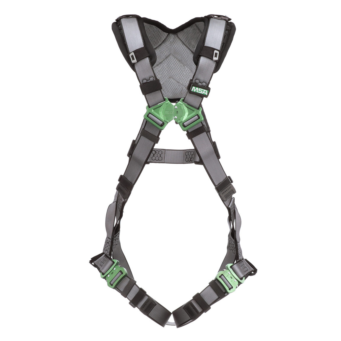 MSA VFIT Safety Harness with Back DRing and Quick Connect Leg Straps