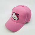 thumbnail image 1 of Gorro de sol Kawaii Sanrio Hello Kitty para niños, gorra de béisbol de dibujos animados para niñas, protección solar bordada para bebés, pinchos, Verano Fivean unisex, 1 of 2