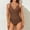 Coffee, variant on Swimsuits for Women Clearance Slimming One Piece Bathing Suit Retro Ruched Push Up Vintage Padded Swimwear Purple M