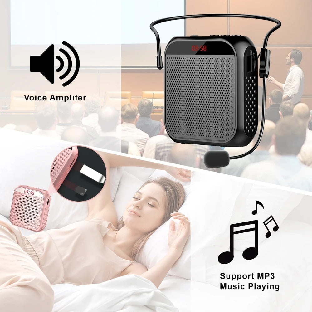 Multifunctional Portable Amplifier 8W 2200mAh Voice Amplifier Personal Voice Speaker ,Crystal-Clear Sound