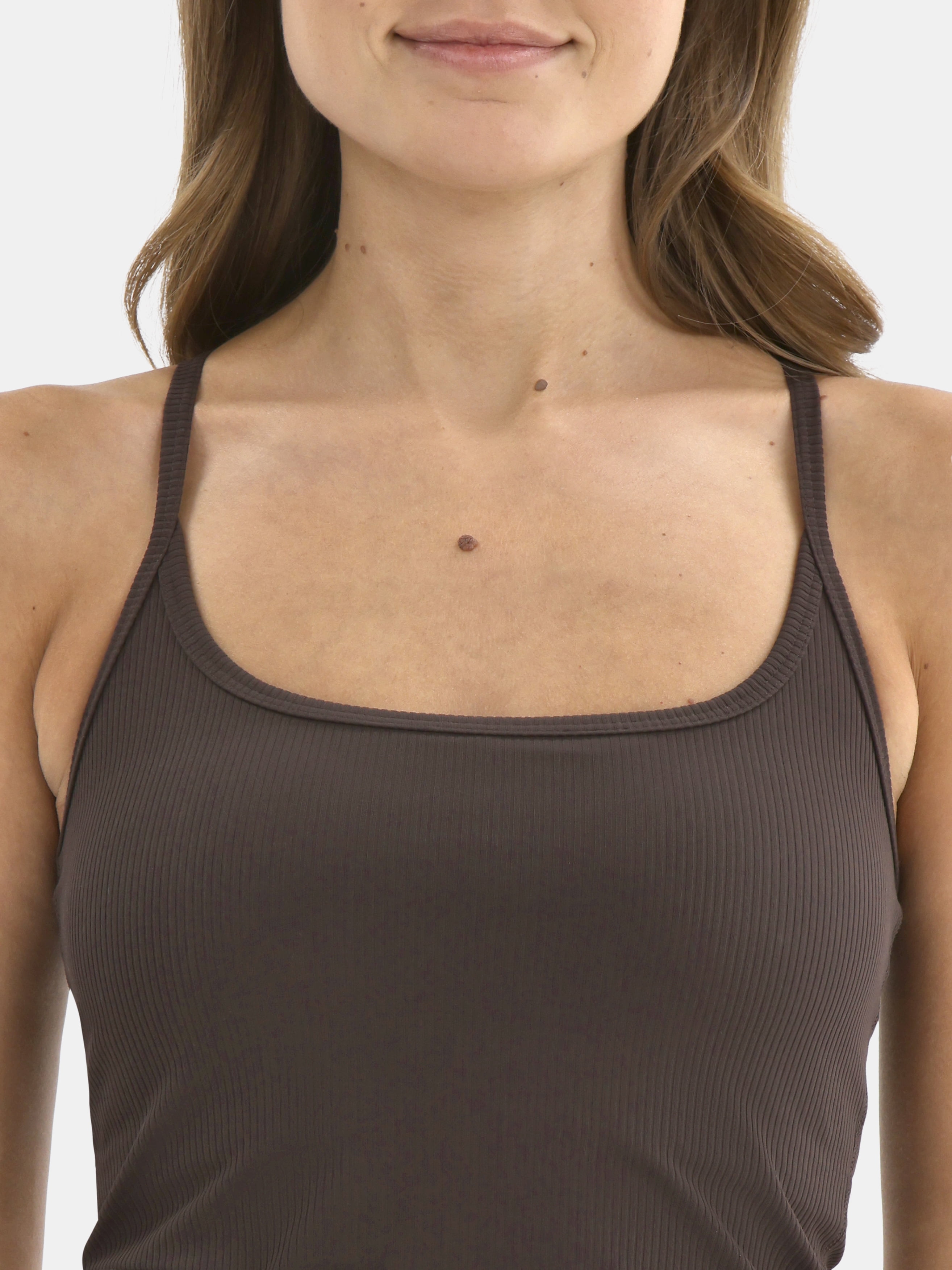 Avia Women's Ribbed SoftSculpt Tank Top with UPF 50, Sizes XS-XXXL