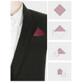 thumbnail image 3 of INSPIRE CHIC Men's Cotton Handkerchiefs Solid Color Pocket Square for Men, 3 of 4
