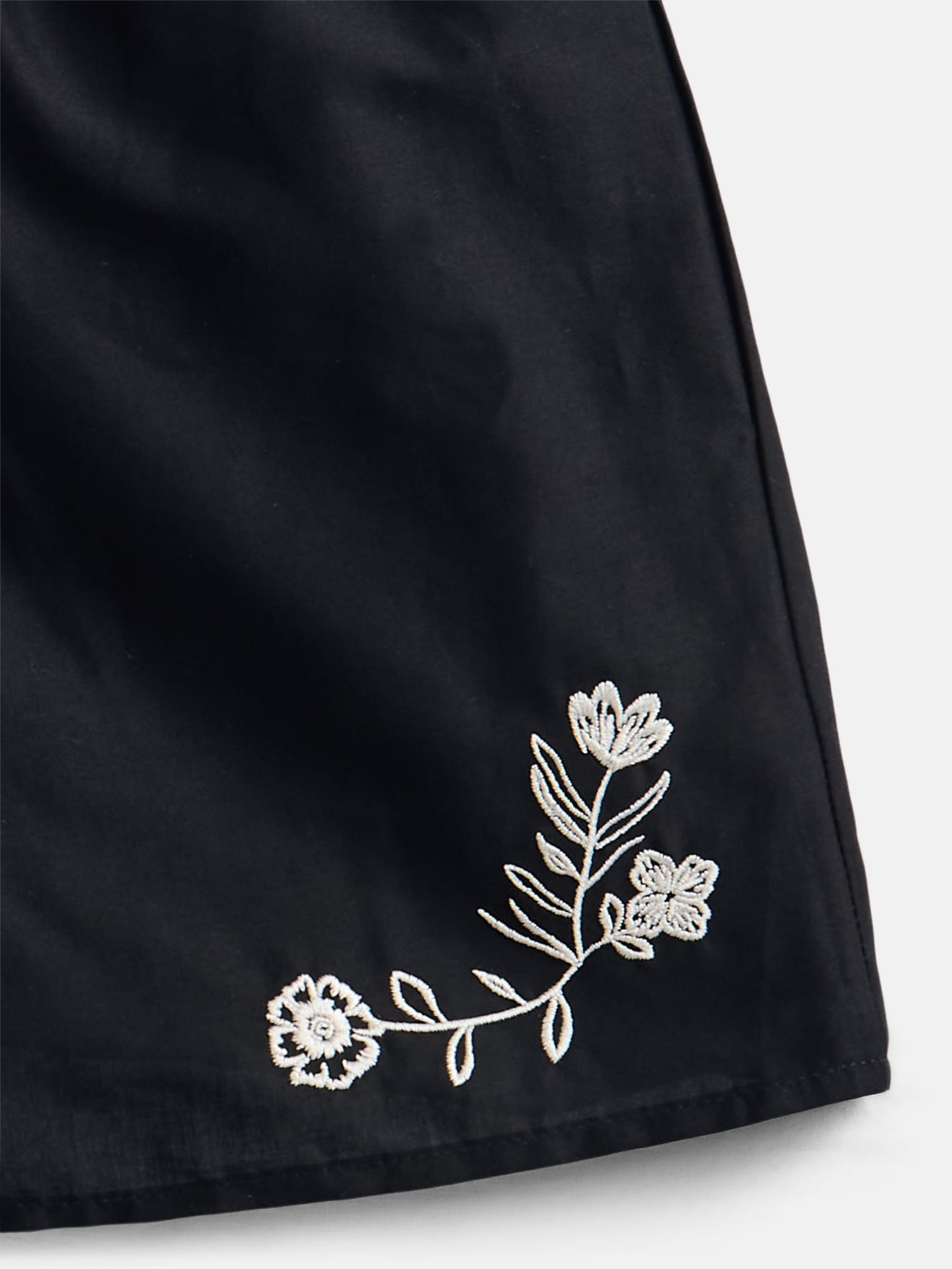 Weekend Academy Girls Embroidered Cotton Shorts, Sizes 4-18