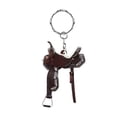thumbnail image 3 of Llavero de silla de montar de caballo de vaquero occidental, espejo retrovisor acrílico, compañero de conducción duradero, artesanía, colgante, decora Estilo G, 3 of 8