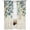 Green Beige, variant on Blue Teal Botanical Semi Sheer Window Curtains 84 Inches Long, Weeping Fall Eucalyptus Leaves Rustic Rod Pocket Voile Silky Chiffon Curtain Light Filtering Drapes for Living Room, 52"x84", 2 Panels