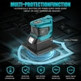 thumbnail image 2 of Power Inverter for Makita 18V Battery:  Portable Power Supply Inverter Convert - 200W DC 18V to AC 110V~120V Battery Powered Outlet with 2 USB&AC Power Station(Bare Tool Only), 2 of 15