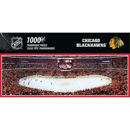 NHL Chicago Blackhawks 1000 Piece Stadium Panoramic Jigsaw Puzzle, Dr. Toy Award of Excellence - 100 Best Toys By