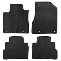 ecoMats All Weather Floor Mats For 2019 to 2024 Nissan Murano with Retention Clips - Front and Rear - Black
