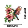 thumbnail image 3 of YiJuHui 3pcs Hummingbird Sun Catcher Hanging Ornament, Stained Glass Window Decor with Suncatcher Prism Effect for Garden Patio Home Décor, 3 of 7