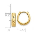 thumbnail image 4 of 14K Yellow Gold Earring Hinged Huggie Women'S 12 mm 3, 4 of 4
