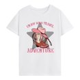 thumbnail image 1 of Camiseta de mujer Yuyangstore Tops de verano cuello redondo S, 1 of 8