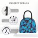 thumbnail image 4 of Balery Blue Butterflies Bolsa de Almuerzo para Mujeres, Caja de Almuerzo, Bolsa de Almuerzo Pequeña Impermeable, Tote de Almuerzo Reutilizable con Gran Capacidad, 4 of 6