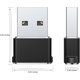thumbnail image 2 of Adaptador USB C hembra a USB A macho Yjmei, paquete de 3, convertidor de cable de carga tipo C para Apple Watch 7 Se, iPhone 11 12 13 Pro Max Mini, 8, Airpods, iPad 10 Air 5,14,, 2 of 5