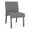 Asteroid, variant on Waterfall Reception Waiting Armless Guest Chair / Charcoal Steel / Blue