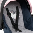 thumbnail image 7 of Bayer: Car Seat - Grey, Blue, Pink Butterfly - Fits Dolls Up to 18' Kids Pretend Play, Safety Belt, Sun Canopy, Accessory for -Plush Toys, 7 of 7