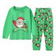 thumbnail image 1 of Conjunto de pijamas de Navidad para niños y niñas, ropa de dormir con dibujos animados, Tops y pantalones de algodón, 2 piezas, invierno, 2023, 1 of 4