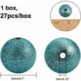 thumbnail image 2 of 20mm Acrylic Beads - Large Sparkle Bubblegum Gumball Loose Beads for Ballpoint Pen Students Office School Jewelry Making - Chain Hole: 3mm 25pcs 1 Box, 2 of 8