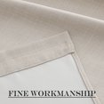 thumbnail image 7 of NICETOWN Sidelight Curtains for Front Door 72 inches Long, Faux Linen Blackout Thermal Insulated Rod Pocket Curtain Panel, 25"x72", Angora, 1 Panel, 7 of 7