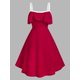 thumbnail image 1 of Vestido en Capas Volantes Talla Extra Rosegal Vestidos casuales de talla grande, 1 of 5