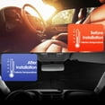 thumbnail image 4 of Car Windshield Sun Shade Umbrella Foldable Reflective Sunshade for Car Front Window Blocks UV Rays Heat Keep Vehicle Cool, 4 of 9
