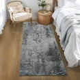 thumbnail image 4 of 2x6 Black Rug Runners for Hallways Kitchen Runner Rug Non Slip Washable Black Long Runner Rugs with Rubber Backing Soft Abstract Carpet Runner for Bedroom, Kitchen, Bathroom, Entryway, 4 of 9