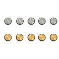thumbnail image 1 of Flute Repair Wind Instrument Metal Opening Plug 10 Pieces of Flute Repair Tool Musical Instrument Accessories, 1 of 5