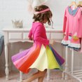 thumbnail image 2 of Vestido Niña Arcoíris Vestido Princesa OP Rosa, 2 of 8