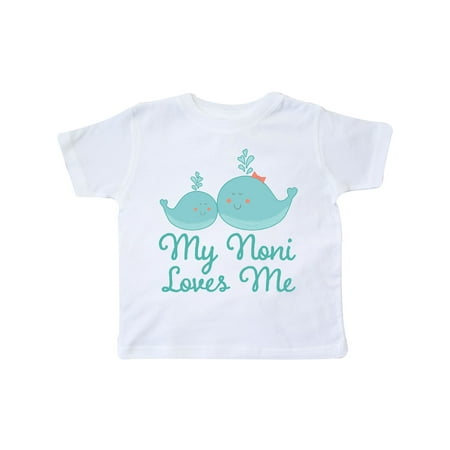 

Inktastic Noni Loves Me Grandchild Whale Gift Toddler Boy or Toddler Girl T-Shirt