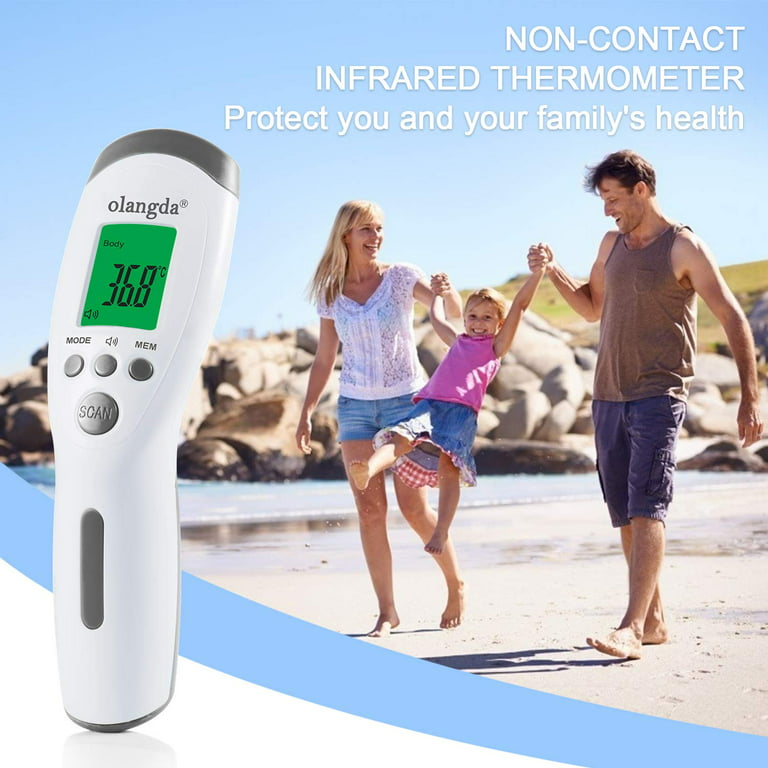 AccuMed AT2102 Non-Contact, Instant-Read Handheld Infrared Medical  Thermometer 7-in-1 Functionality with Non-invasive, Professional Accuracy  for Home