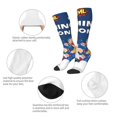thumbnail image 6 of Lsque Sml Jeffy Printed Crew Socks Men's Women's LightWeight Thin Casual Calf Socks ,Knee High Socks,Cotton Socks, 6 of 9