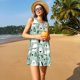 thumbnail image 3 of Fotbe Puppy Vestido de Verano sin Mangas para Mujer – Vestido Midi Línea A, Estilo Camiseta Floral, Vestido Playero Casual y Fluido, 3 of 7