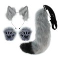 thumbnail image 1 of Fox Ear Hairband Beast Tail Halloween Set Beast Paw Simulation Peluche Beast Ear cos accessories, 1 of 5