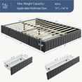 thumbnail image 3 of Yaheetech Full Upholstered Platform Bed Frame with 3 Storage Drawers, No Headboard, Dark Gray, 3 of 6