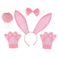 thumbnail image 3 of Niño animal traje conjunto orejas cola pajarita guantes falda fantasía vestido conejo Sunnimix Juego de Traje de Animales de los Niños, 3 of 8
