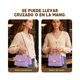 thumbnail image 3 of Bolso De Mano Con Un Solo Hombro Moda Y Elegante Para Mujer Xtellar morado, 3 of 3