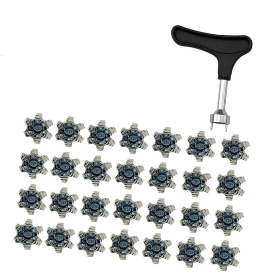 28pack Golf Cleats Secure Stability Spikes Professional Golf Shoe Men Spikes for Enhancea Grip on Various Terrains