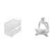 thumbnail image 1 of caso de tejido,Caja de almacenamiento de papel higiénico para montaje en pared,Soporte de pared acrílico para papel higiénico y toallas,Figura de lector abstracto,Estatua de pensador, 1 of 8