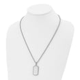 thumbnail image 4 of Chisel Stainless Steel Laser Cut Dog Tag Pendant Necklace, 4 of 6