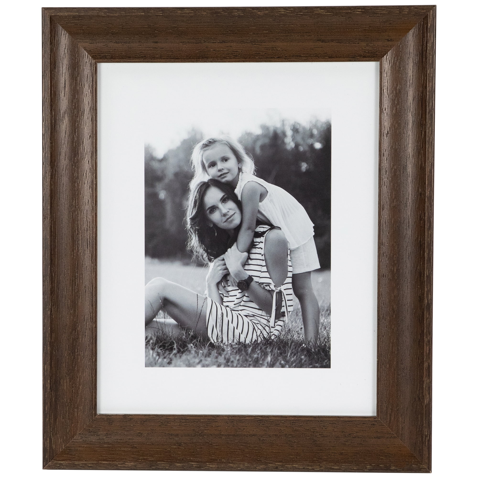 Northlight Wooden Picture Frames - for 8" x 10" Photos - Dark Brown - Set of 2