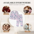 thumbnail image 7 of Fotbe Sea Shells 3 Pattern Long Sleeve Pajama Set for Women,Sleepwear Set,2-piece Loungewear Set,Soft PJs Comfy Nightwear with Pockets -Large, 7 of 7