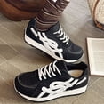 thumbnail image 3 of CHICVOMEY Fashion Tennis Sneakers for Women Retro Platform Sneakers - Breathable Mesh Lace-up Platform Tennis Shoes with Non-slip Outsole - Casual & Walking Sneakers for Daily Wear, 3 of 6