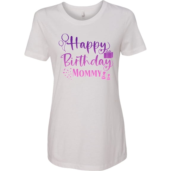 Inktastic Purple Happy Birthday Mommy Women's T-Shirt