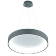 thumbnail image 3 of CWI Lighting Arenal Drum Shade Contemporary Metal LED Pendant in Gray/White, 3 of 6