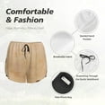 thumbnail image 6 of Fotbe Engraved Coffee On Kraft Paper Womens High Waist Running Shorts Athletic Workout Quick Dry Shorts for Women with Pockets Gym Yoga Summer Shorts-X-Large, 6 of 9