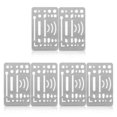 thumbnail image 4 of Justharion 2 Pcs/ensemble Règle en Métal de Qualité Professionnelle Outils de Précision pour Gabarit Architectural Matériaux Durables 1 3Ensemble, 4 of 6